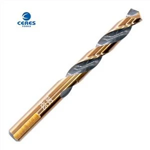 HSS M35 DIN338 Amber en zwarte afwerking boor volledig geslepen